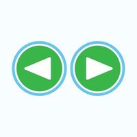 Play button icon in trendy flat style isolated on grey background. Play symbol for your web site design, logo, app, UI. Vector illustration