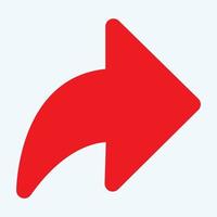 Red arrow icon vector EPS- 10