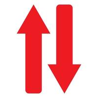Red arrow icon vector EPS- 10