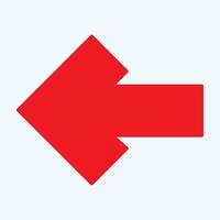 Red arrow icon vector EPS- 10