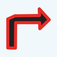Red arrow icon vector EPS- 10