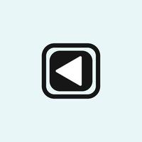 Play button icon in trendy flat style isolated on grey background. Play symbol for your web site design, logo, app, UI. Vector illustration