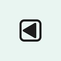 Play button icon in trendy flat style isolated on grey background. Play symbol for your web site design, logo, app, UI. Vector illustration
