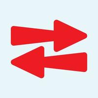 Red arrow icon vector EPS- 10