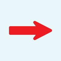 Red arrow icon vector EPS- 10