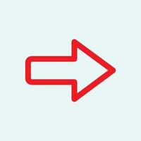 Red arrow icon vector EPS- 10