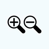 search icon, flat vector graphic on isolated background. - Vector