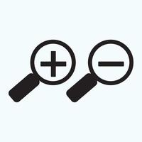 search icon, flat vector graphic on isolated background. - Vector