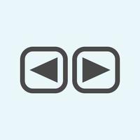 Play button icon in trendy flat style isolated on grey background. Play symbol for your web site design, logo, app, UI. Vector illustration