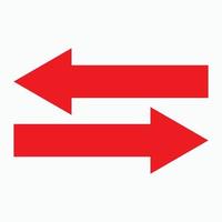 Red arrow icon vector EPS- 10