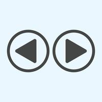 Play button icon in trendy flat style isolated on grey background. Play symbol for your web site design, logo, app, UI. Vector illustration