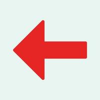 Red arrow icon vector EPS- 10