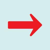 Red arrow icon vector EPS- 10