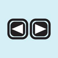 Play button icon in trendy flat style isolated on grey background. Play symbol for your web site design, logo, app, UI. Vector illustration