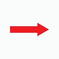 Red arrow icon vector EPS- 10