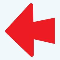 Red arrow icon vector EPS- 10