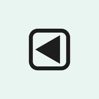 Play button icon in trendy flat style isolated on grey background. Play symbol for your web site design, logo, app, UI. Vector illustration