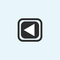 Play button icon in trendy flat style isolated on grey background. Play symbol for your web site design, logo, app, UI. Vector illustration