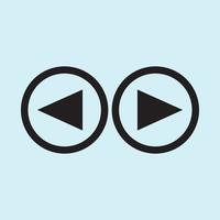 Play button icon in trendy flat style isolated on grey background. Play symbol for your web site design, logo, app, UI. Vector illustration