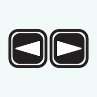 Play button icon in trendy flat style isolated on grey background. Play symbol for your web site design, logo, app, UI. Vector illustration