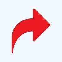 Red arrow icon vector EPS- 10