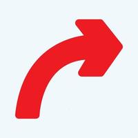 Red arrow icon vector EPS- 10
