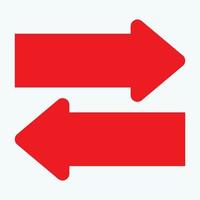 Red arrow icon vector EPS- 10