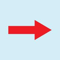 Red arrow icon vector EPS- 10