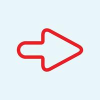 Red arrow icon vector EPS- 10