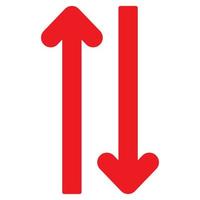 Red arrow icon vector EPS- 10