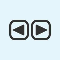 Play button icon in trendy flat style isolated on grey background. Play symbol for your web site design, logo, app, UI. Vector illustration