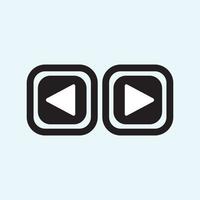 Play button icon in trendy flat style isolated on grey background. Play symbol for your web site design, logo, app, UI. Vector illustration