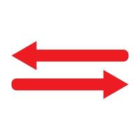 Red arrow icon vector EPS- 10