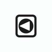 Play button icon in trendy flat style isolated on grey background. Play symbol for your web site design, logo, app, UI. Vector illustration