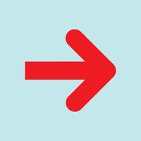 Red arrow icon vector EPS- 10