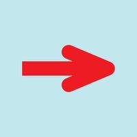 Red arrow icon vector EPS- 10