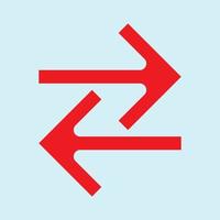 Red arrow icon vector EPS- 10