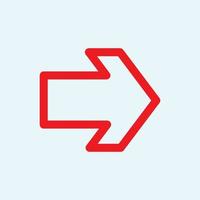 Red arrow icon vector EPS- 10