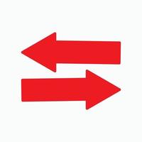Red arrow icon vector EPS- 10