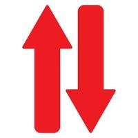 Red arrow icon vector EPS- 10