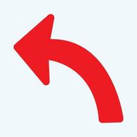 Red arrow icon vector EPS- 10