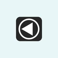Play button icon in trendy flat style isolated on grey background. Play symbol for your web site design, logo, app, UI. Vector illustration