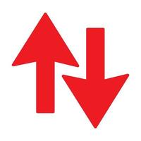Red arrow icon vector EPS- 10