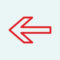 Red arrow icon vector EPS- 10