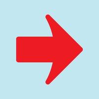 Red arrow icon vector EPS- 10