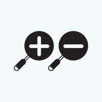 search icon, flat vector graphic on isolated background. - Vector