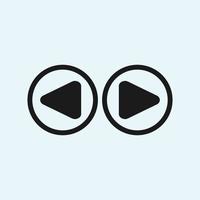 Play button icon in trendy flat style isolated on grey background. Play symbol for your web site design, logo, app, UI. Vector illustration