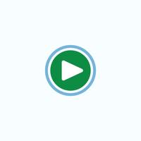 Play button icon in trendy flat style isolated on grey background. Play symbol for your web site design, logo, app, UI. Vector illustration