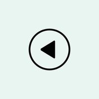Play button icon in trendy flat style isolated on grey background. Play symbol for your web site design, logo, app, UI. Vector illustration