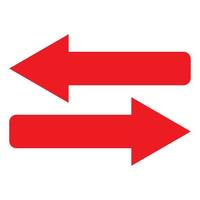 Red arrow icon vector EPS- 10